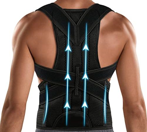 Posture Corrector for Men&Women - Back Brace for Lumbar Support and Upright - Breathable Back Straightener Back Corrector Posture Improve and Neck, Back, Shoulder Pain Relieve (Medium(29-33 Inches))