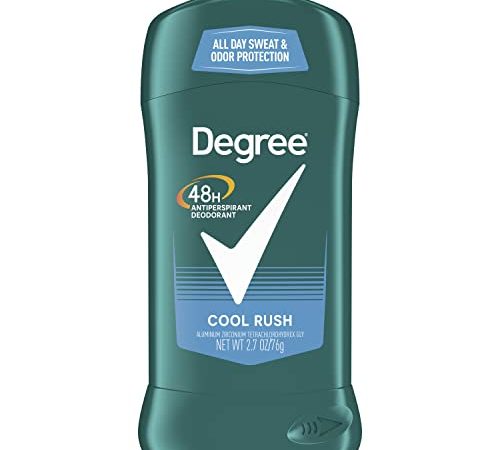 Degree Men Original Antiperspirant Deodorant 48-Hour Sweat and Odor Protection Cool Rush Antiperspirant For Men 2.7 oz