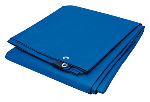 Performance Tool (6 x 8 ft) Tarp Cover Blue Waterproof Great for Tarpaulin Canopy Tent, Boat, RV Or Pool Cover Performance Tool (Standard Poly Tarp)