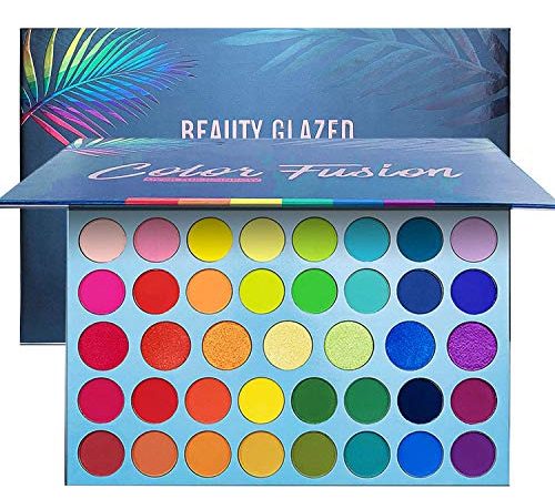 39 Color Rainbow Eyeshadow Palette - Professional Makeup Matte Metallic Shimmer Eye Shadow Palettes - Ultra Pigmented Powder Bright Vibrant Colors Shades Cosmetics Set