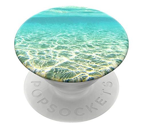 PopSockets: Phone Grip with Expanding Kickstand, Pop Socket for Phone - Blue Lagoon