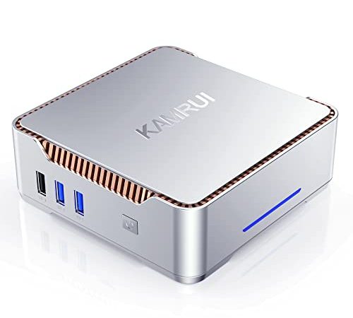 KAMRUI Mini PC Windows 11 Pro, N5105 Mini PC(Up to 2.9GHz), 12GB RAM 256GB SSD(Expandable Up to 2TB), GK3PRO Small Desktop Computer Support 4K UHD, VESA, Super Fast WiFi for Home/Office/Study