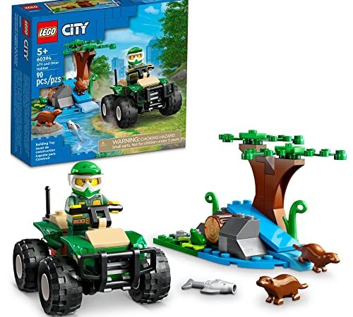 LEGO City ATV and Otter Habitat 60394 Building Toy Set for Kids, Boys, and Girls Ages 5+ (90 Pieces)