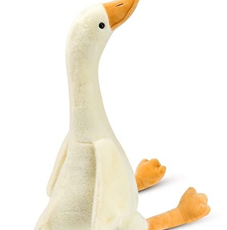 15.7" Swan Stuffed Animal, Soft Smooth Goose Plush Stuff Toy Gifts for Child Boys Girls (White)