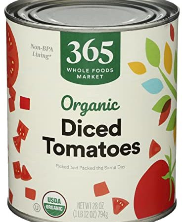 365 by Whole Foods Market, Tomatoes Diced Organic, 28 Ounce