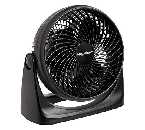 Amazon Basics 3 Speed Small Room Air Circulator Fan, 7-Inch Blade, Black