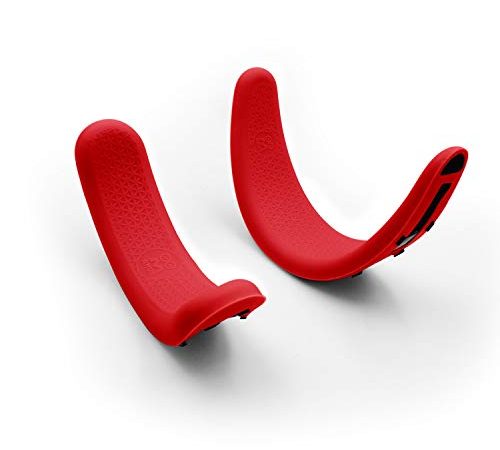 AMVR VR Front Foam & Rear Foam Silicone Protective Covers for Oculus Rift S Headset Sweatproof Waterproof Anti-Dirty Replacement Accessories (Red)