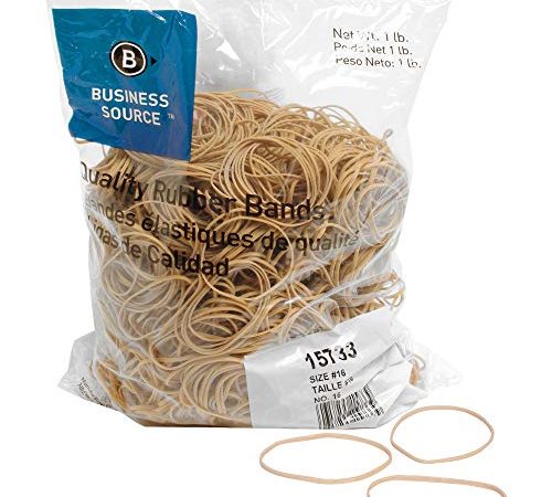 Business Source Size #16 Rubber Bands,Crepe