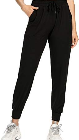 FULLSOFT Sweatpants for Women-Womens Joggers with Pockets Lounge Pants for Yoga Workout Running (Black,Medium)