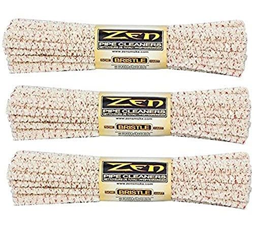 ZEN Bundles Zen Pipe Cleaners Hard Bristle, 132 Count (Pack of 3),Yellow